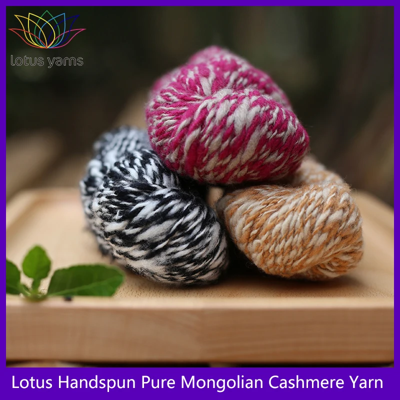 1*50g hank  High Quality Handspun 100% Mongolian Cashmere Yarn in 39 colors soft and warm for clothes 6