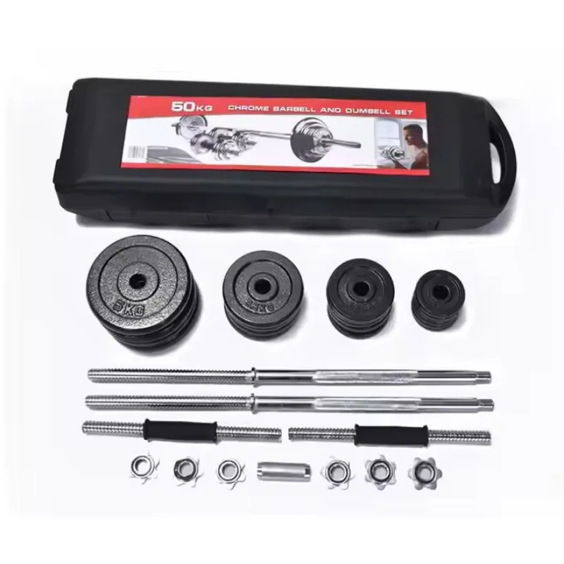 barbell and dumbell custom logo fit gym equipment case curl bar weight set adjustable iron 50kg 55kg barbell dumbbell set Barbell and Dumbell Custom Logo Fit Gym Equipment Case Curl bar Weight Set Adjustable Iron 50kg 55kg Barbell Dumbbell Set 4