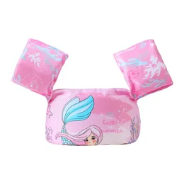Cartoon Baby Swim Float with Arm Sleeves - Adjustable Foam Safety Life Jacket (Mermaid A)