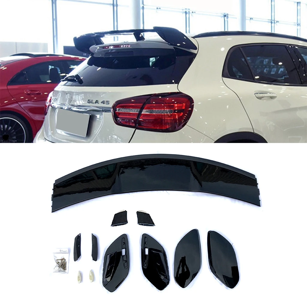 

Gloss Black Car Rear Roof Spoiler Window Wing Splitter Trim for Mercedes-Benz GLA-Class X156 GLA200 GLA250 GLA45 AMG 2014-2017