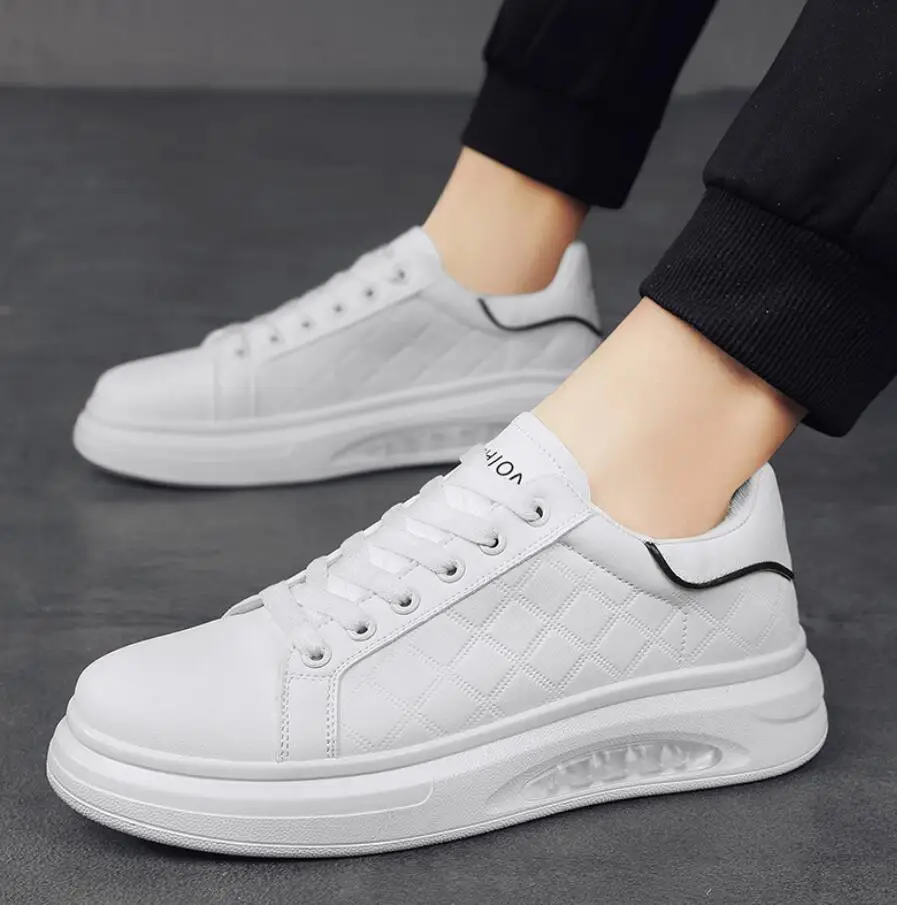 

Кроссовки мужские для спорта на открытом воздухе, дышащие, Нескользящие, кожаные, модная обувь для доски, бега