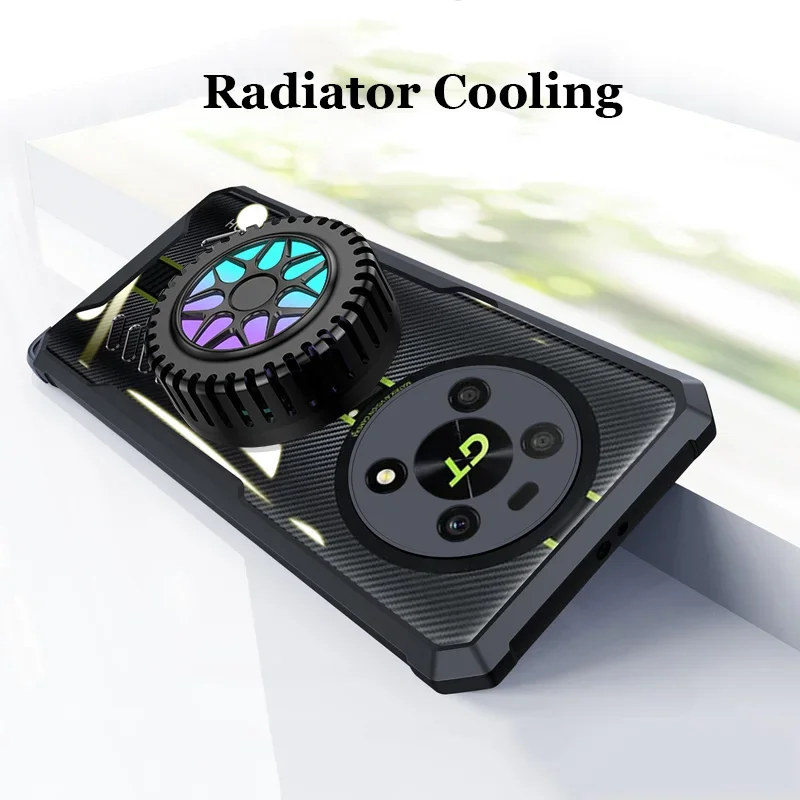 Grafeno šilumos išsklaidymo kompiuterio dėklas, skirtas „Honor Magic6 Magic 6 Pro“, kvėpuojantis, vėsinantis, skaidrus, apsaugantis nuo kritimo, buferio korpusas._voghion.com