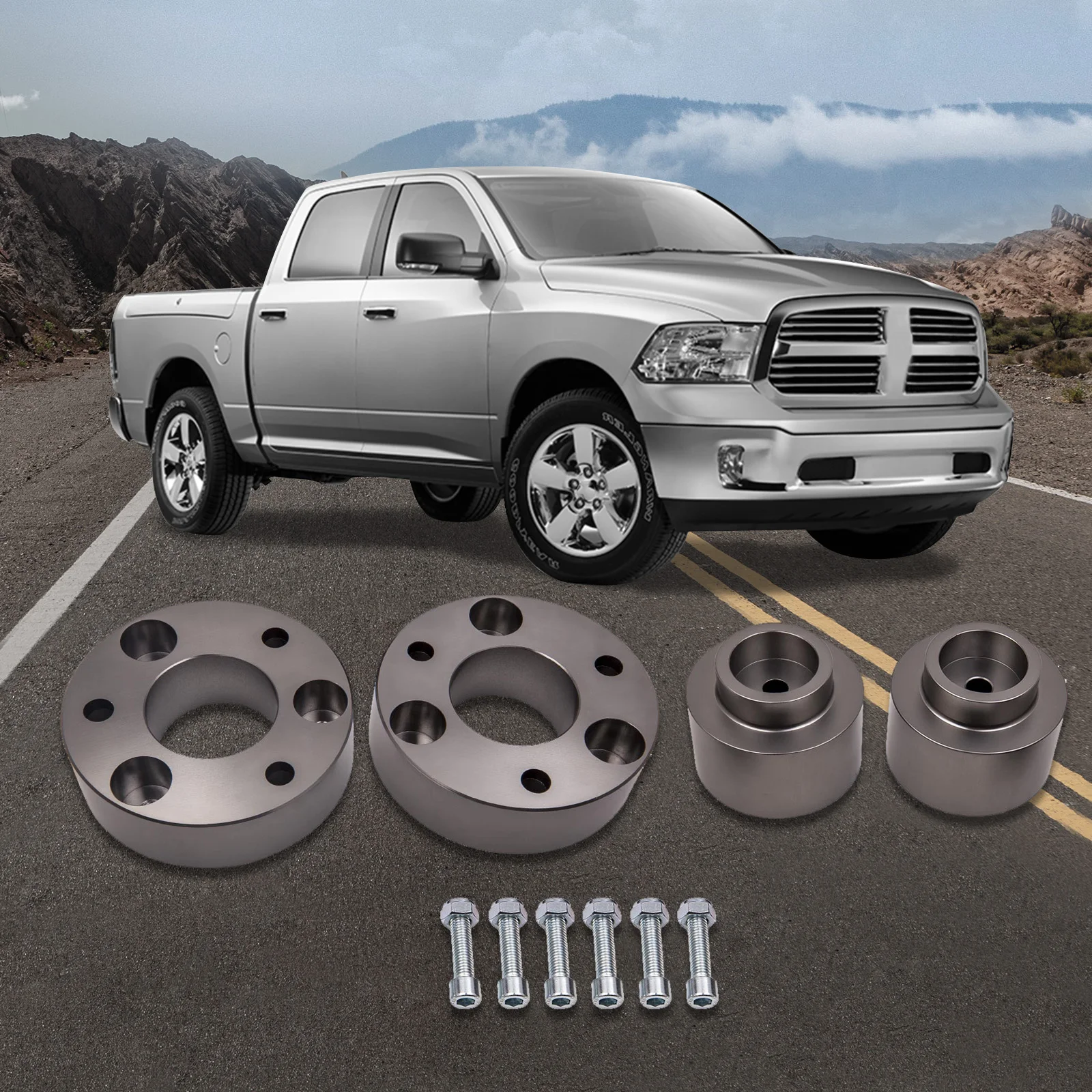 

2.5" inch Front 2" Rear Leveling Lift Kit For Dodge Ram 1500 4WD 2009-2019