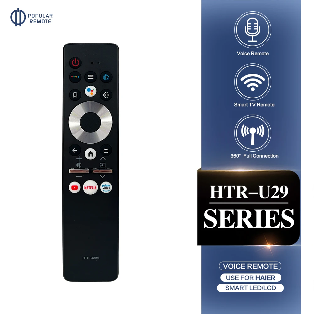 Htr-U29R Telecomando Wireless Vocale Per Haier 50 Smart Tv H50K6Ug H55K6Ug Muslimybx2 Haier 50 Smart Tv Dx