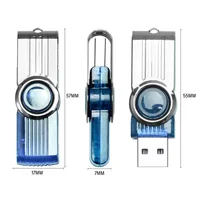 Rotatable USB Flash Drive 128GB Black Red Memory Stick Green Purple Pen Drive 32GB Blue Pendrive Free Key Chain Silver U Disk 2