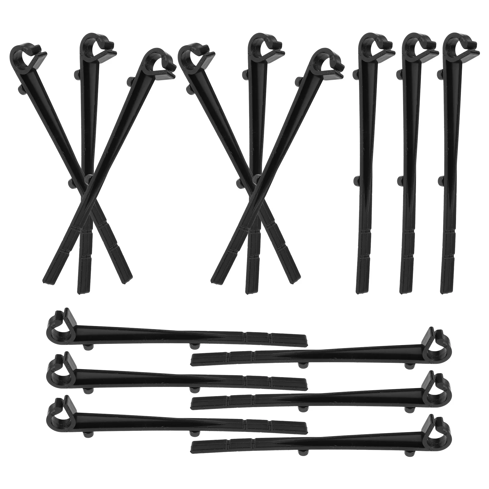 20 Pcs Filter Retaining Clip Rain Gutter Brackets Cable Screws Abs Covers Hangers for Lights Guard