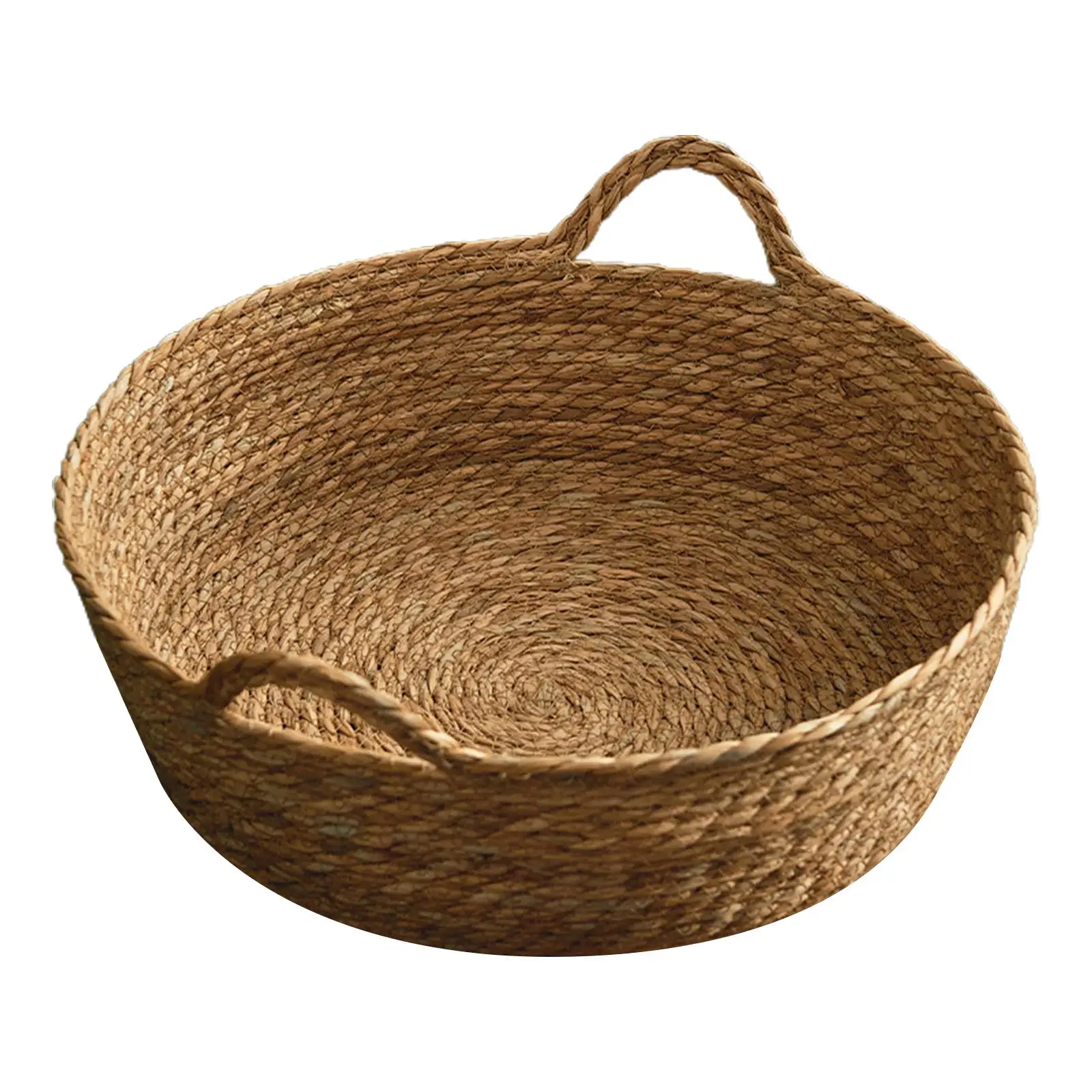 Cat Bed Basket Hand Woven Cat Bed Round Winter Summer Handmade Wear Resistant