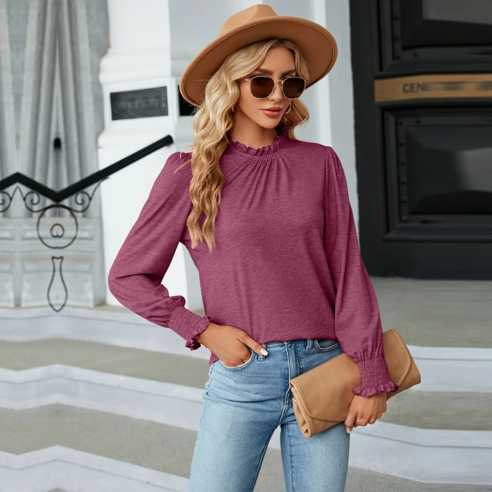 

Женские рубашки и блузки, элегантные топы с длинным рукавом, рубашка в Корейском стиле, популярная одежда, белая блузка, трендовая одежда 2024