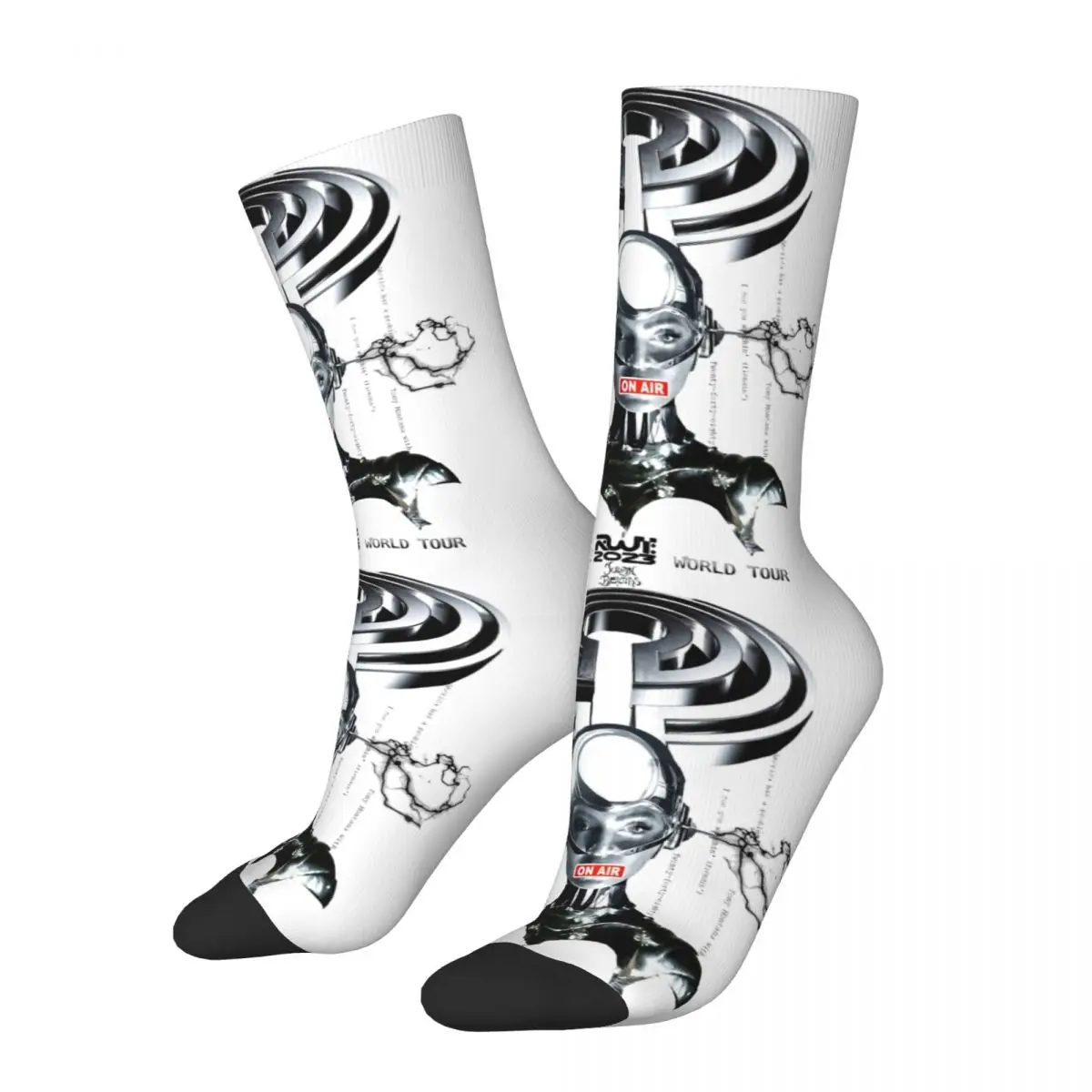 

Баскетбольные носки Beyonce из полиэстера, поглощающие пот, в стиле хип-хоп, эпохи Возрождения, мировой тур, Queen B