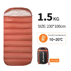 BISINNA Lightweight 3 Season Extra-Large Sleeping Bag (1.5kg)
