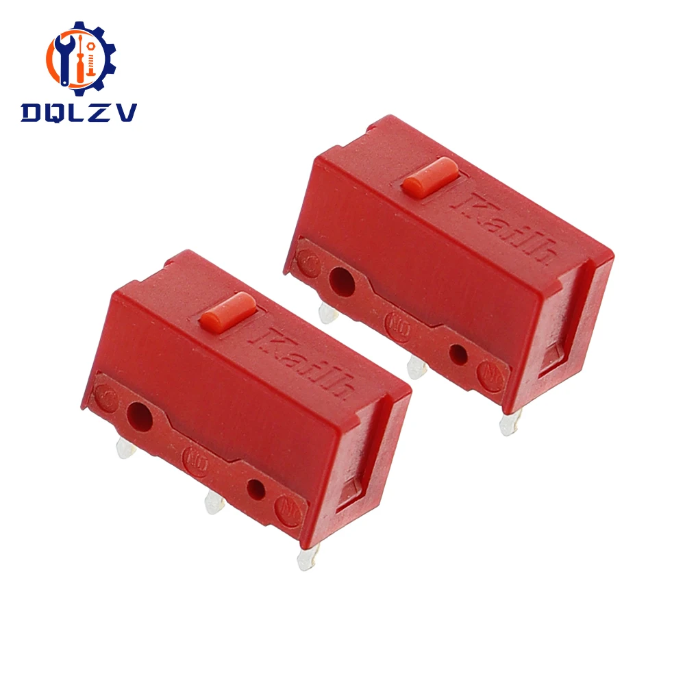 Kailh GM 4.0 Red Dot 3-Pin 60 ล้านคลิกชีวิตเมาส์ Micro Switch เมาส์คอมพิวเตอร์ซ้ายขวาปุ่ม Micro Switch 1