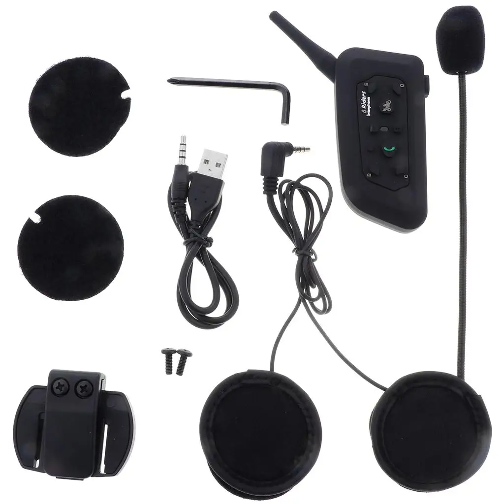 

Bluetooth-гарнитура для мотоцикла, беспроводная система связи, 1200 м