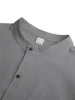 119731-1db5c2.jpg Cotton Linen Shirts for Men Premium Stand-Collar Henley Lightweight Breathable