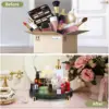 Makeup Perfume Organizer, 360° Rotating Vanity Storage Box Tray Spinning Cosmetics Organizer for Dresser Bathroom Countertop 4
