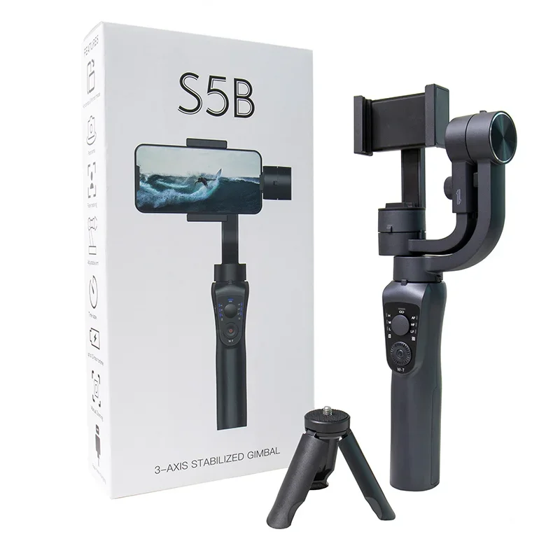 

Ручной Стабилизатор камеры со штативом для отслеживания лица через приложение селфи-палка карданный стабилизатор