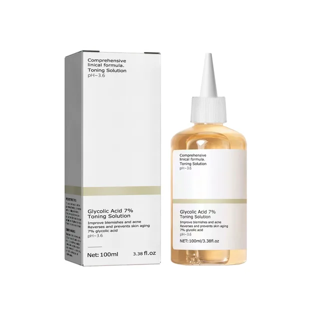 100ml Glycolic Acid 7% Toning Solution To Remove Acne and Moisturize Skin Rejuvenating Lotion 1