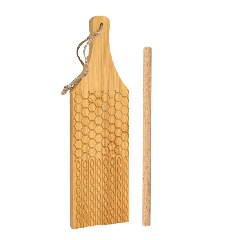 Pasta Board Wood Rolling Dough Board Wood Gnocchi Homemade Pasta Make Tools Shaper Rolling Kitchen Accessory