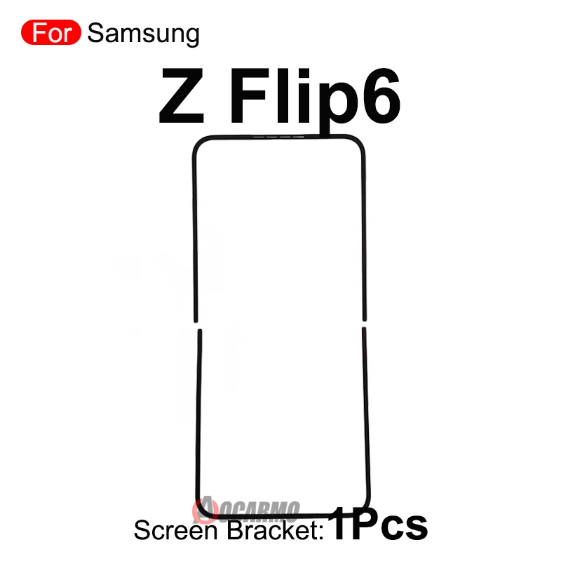 Front Screen Stand Middle Bezel Frame LCD Bracket Plastic Hoder for Samsung Galaxy Z Flip 5 Fold 2 3 4 5 6 7