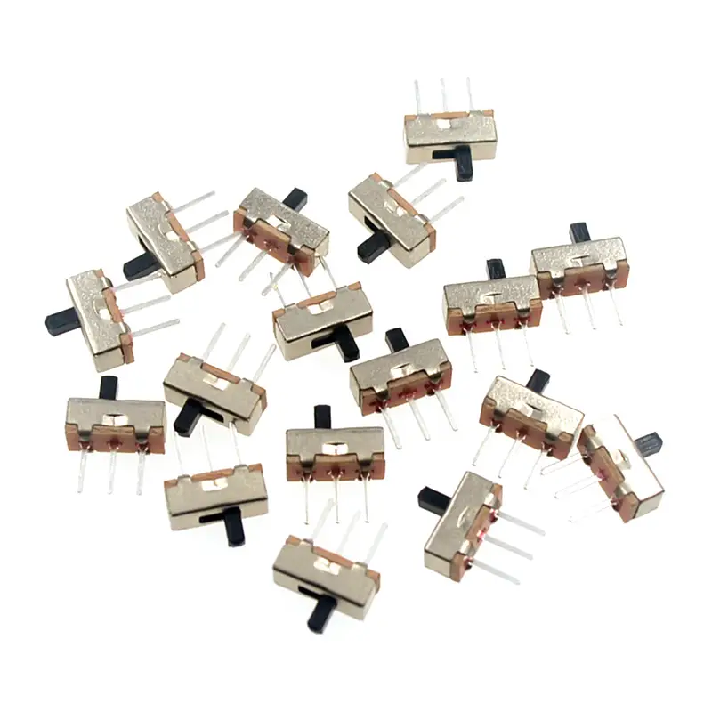 20Pcs SS12D00 Interruptor On-Off Mini Slide Switch 3pin 1P2T 2 Position High Quality Toggle Switch Handle Length:3MM/4MM/5MM/6MM - Image 3