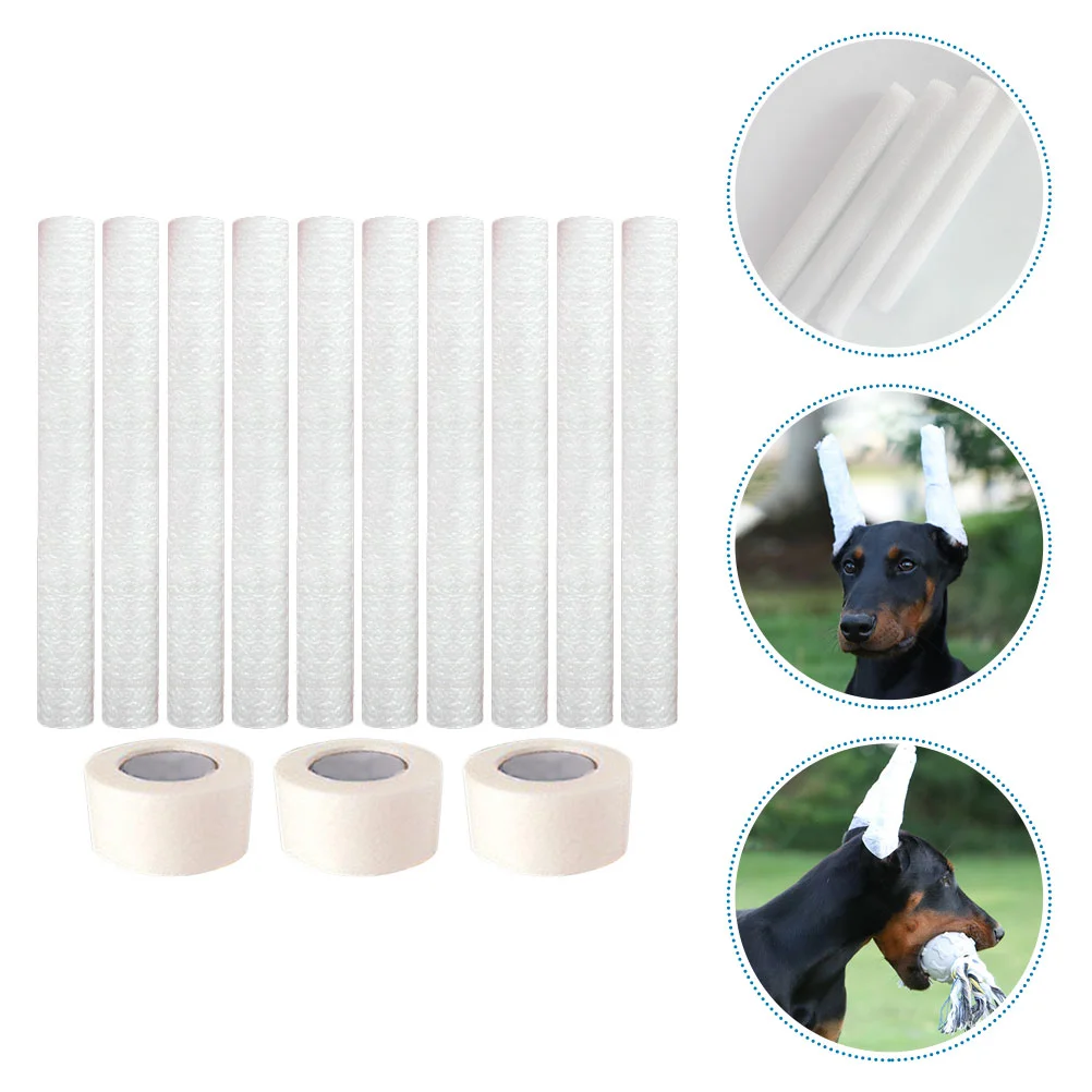 

10pcs Dog Ear Stand up Support Rods Dog Ear Posting Standing Tools with Tapes