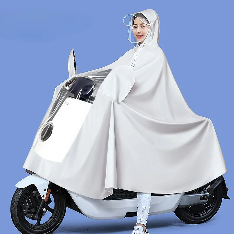 Raincoat Electric Car Extended Bicycle Rain Gear Adult Battery Car Raincoat Double Motorcycle Poncho