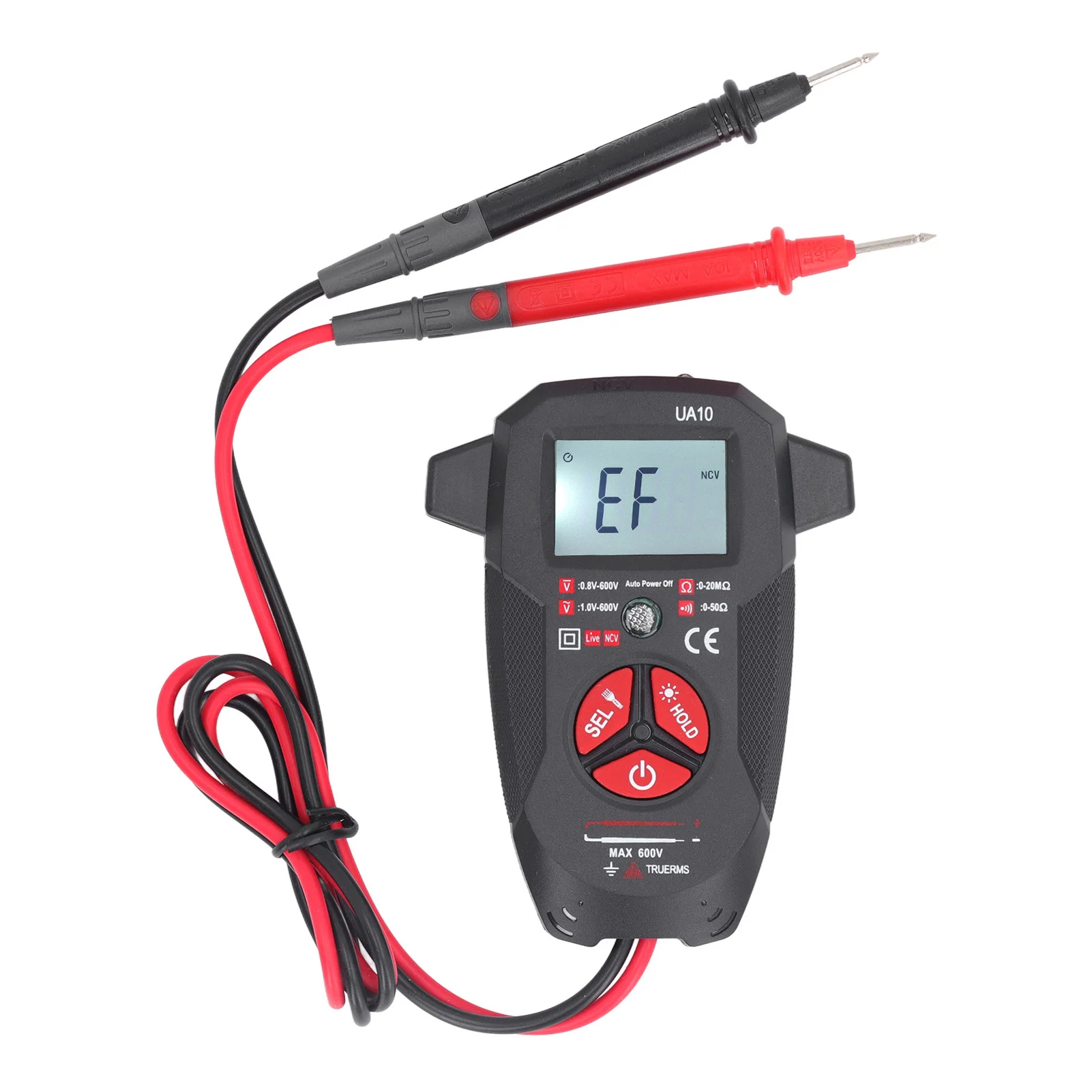 

Digital Multimeter With LED Flashlight High Accuracy Auto Ranging Multimeter Profesional DC AC Voltage Resistance Tester