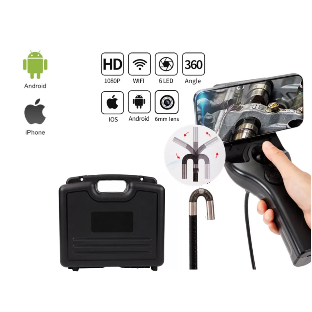600MMWifiEndoscopeCamera1080PHDArticulatingBorescope360720