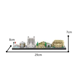 City Skyline Architecture - Seven Hills of Rome Building Blocks Set (313PCS)