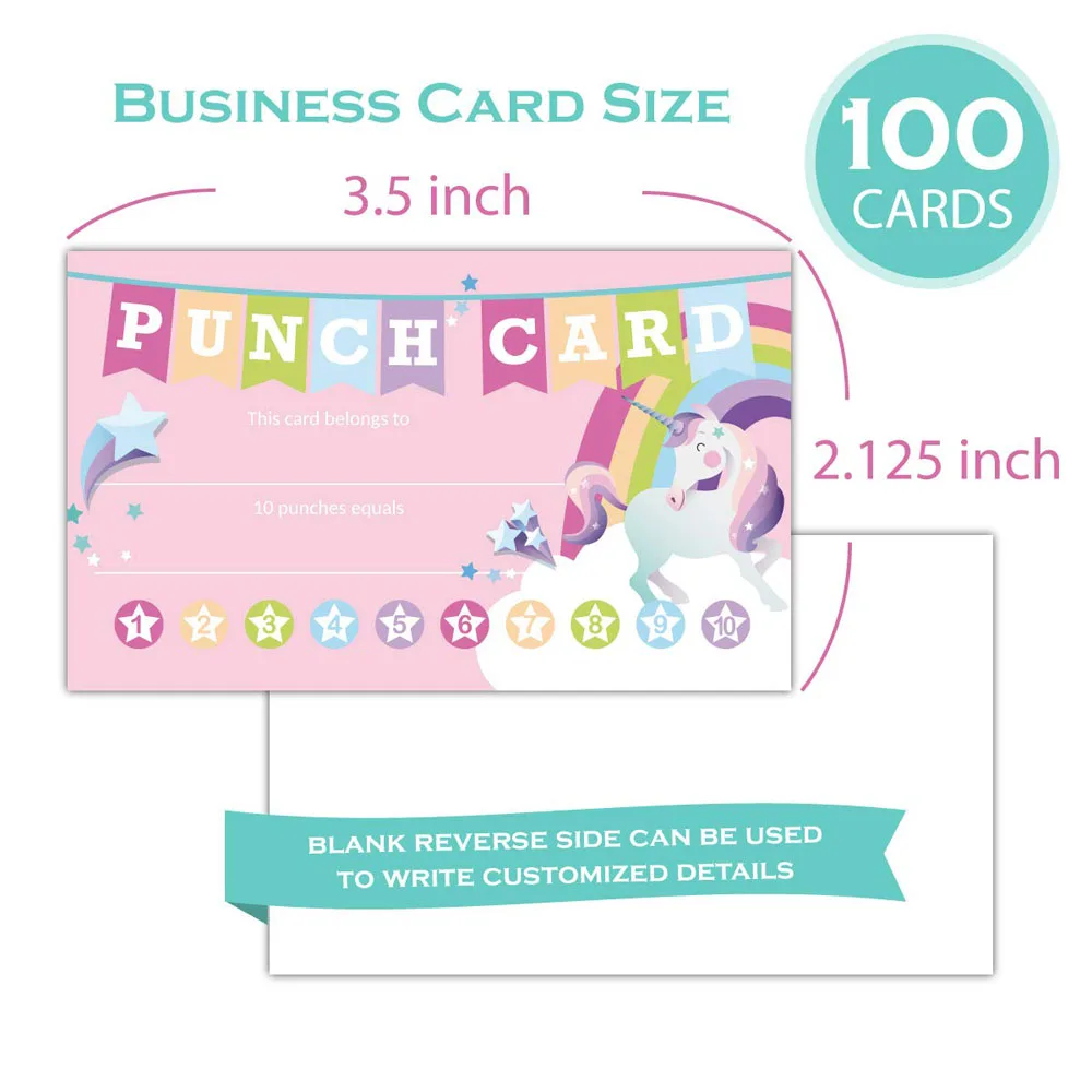 Punch Cards 3.5 X 2 Inch Incentive Reward Card School Teacher Motivation Kid Behavior Homeschool Classroom Supplies 10-50pcs
