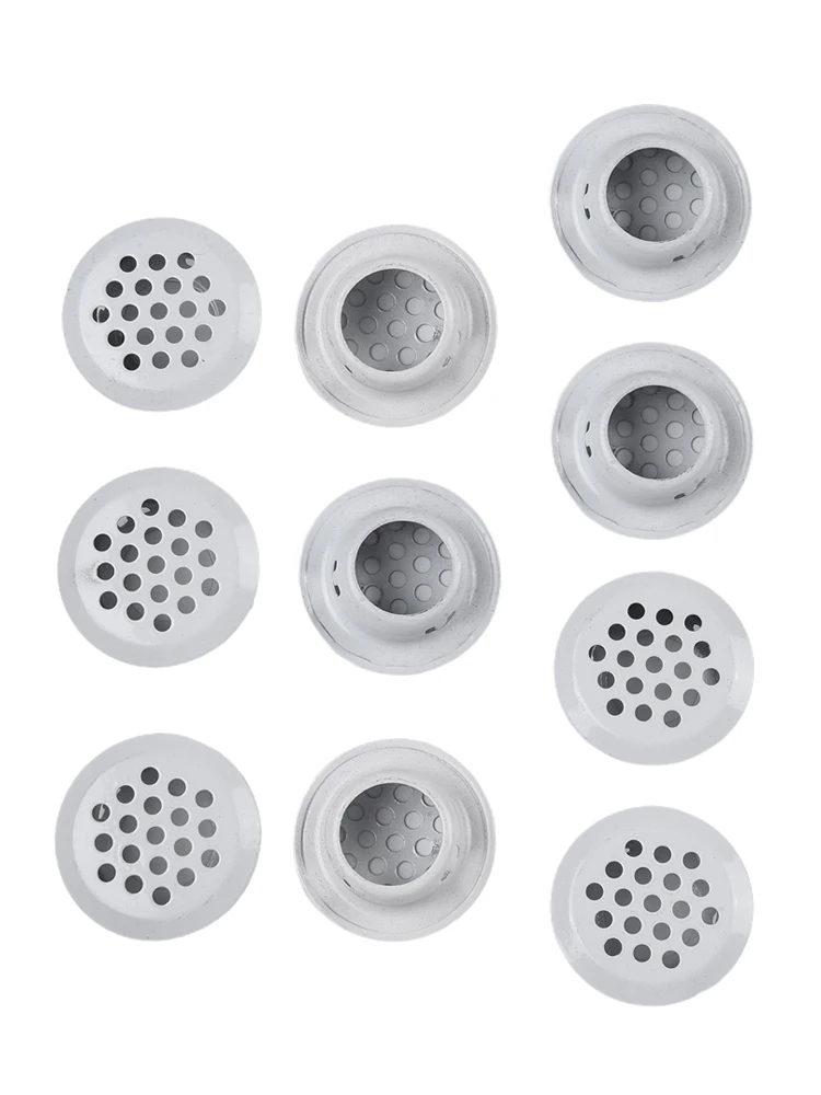 

10PCS Air Vents Metal Cabinet Cupboard Round Air Vent Grill Cover Ducting Ventilation Home 19mm/25mm/29mm/35mm/50mm/53mm