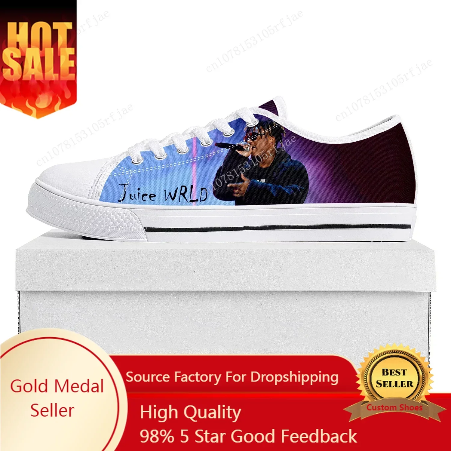 

Wrld 999 Hip Hop Rapper Juice Low Top High Quality Sneakers Mens Womens Teenager Canvas Sneaker Couple Shoes Custom Shoe White