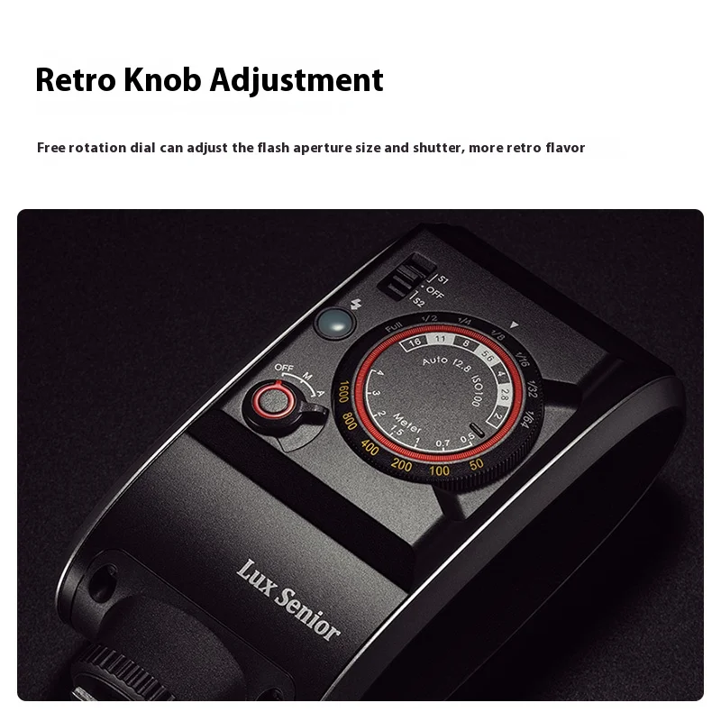 Godox GN14 Lux Senior Retro Camera Flash Light 7 Levels Speedlite Universal for Canon Sony Nikon Fuji Olympus Photography Camera