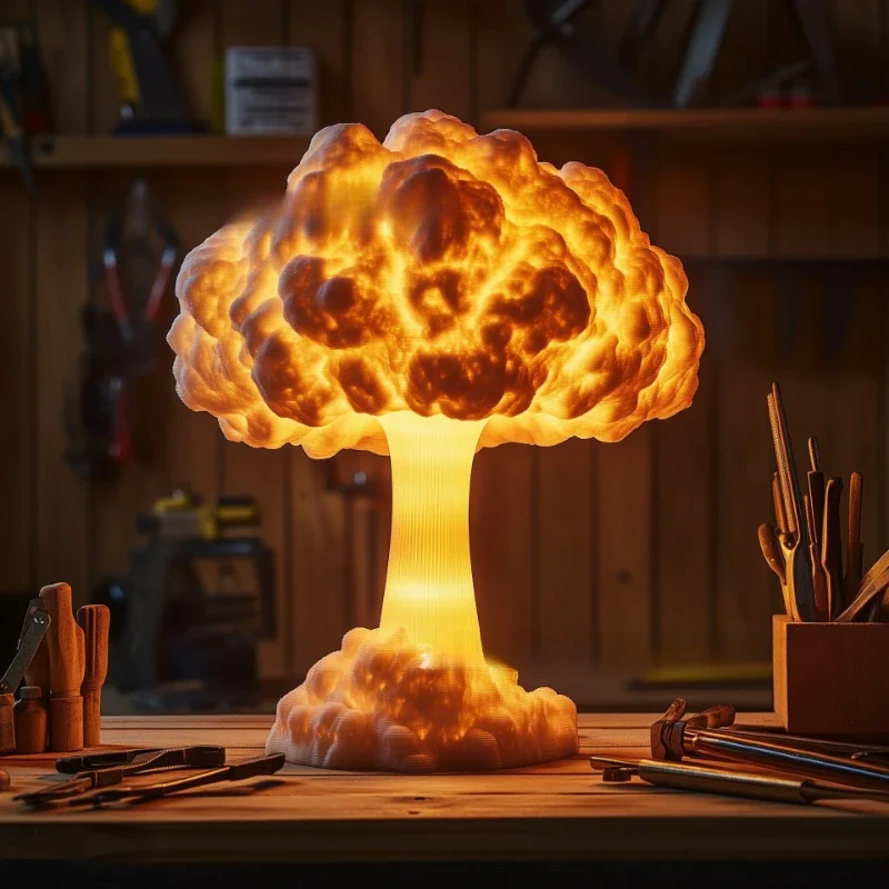 🔥 Atomic Mushroom Cloud Table Lamp – Ignite the Unexpected 1