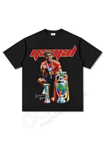 Yamal Football Star American Street Hip Hop Fashion Vintage Print Y2k Style Pure Cotton Loose Pure Cotton Short Sleeve T-Shirt 1