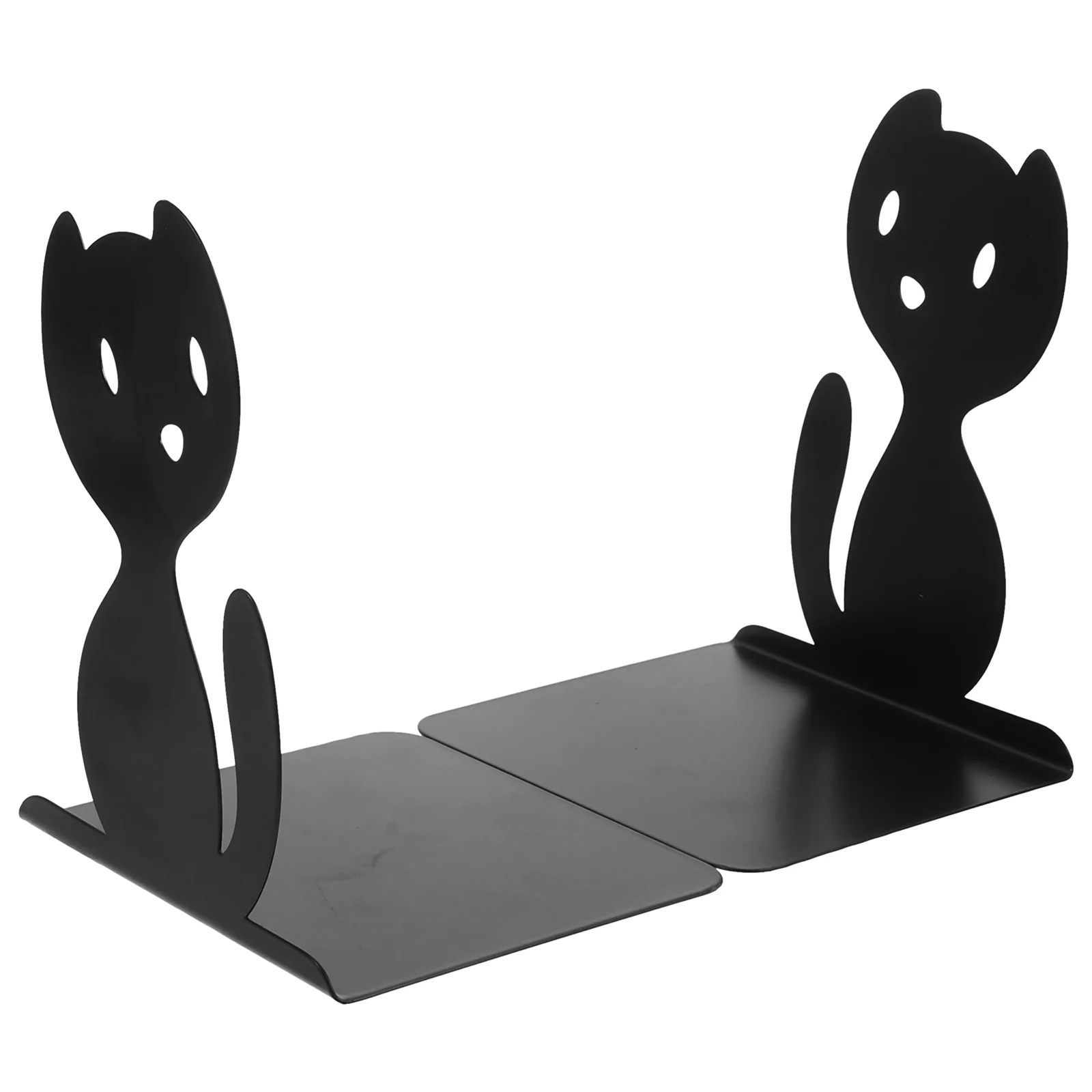 

2 Pcs Animal Bookends Shelf Stopper Decorative Books Metal Locket Organizer Stand