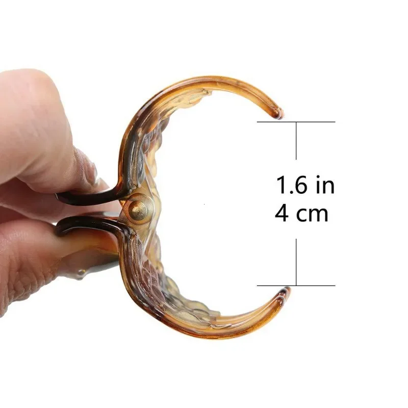 hair claw 5 Pack Hair Claw Clips 1.3 Inch Multicolor Medium Size Claws for Women Classic Style for Girls Thick