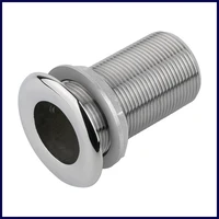 Boat Thru-Hull Plumbing Fitting 316 Stainless Steel Drain Connector Water Drain Outlet for Interior Diameter Hose for Boat Yacht 1
