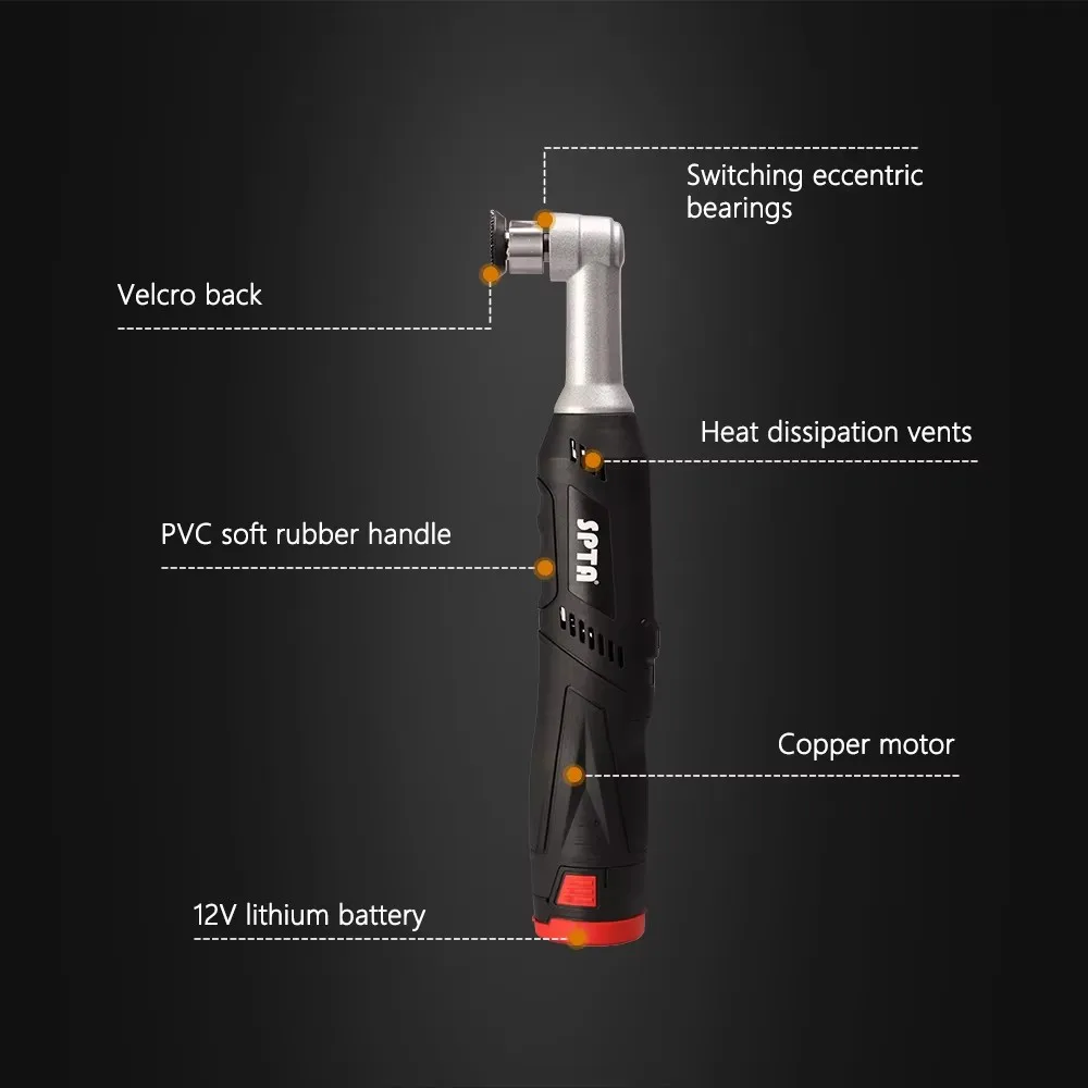SPTA Cordless Mini Car Polisher 12V Micro Cordless Scratches Killer RO/DA Mini Car Polisher for polishing Sanding and Cleaning car polisher,automotive orbital sander