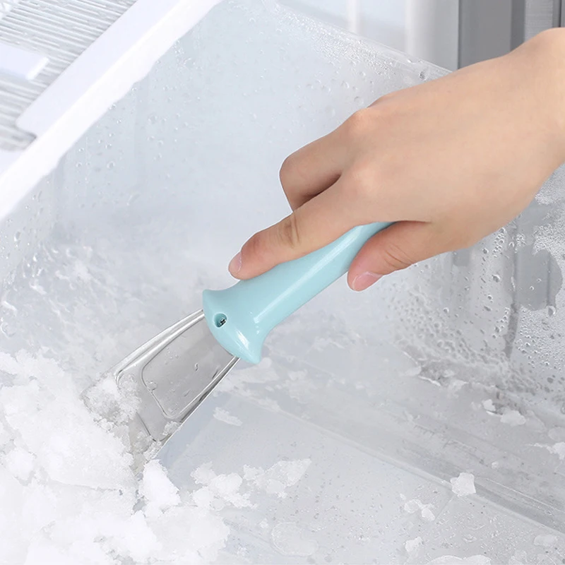 Stainless Steel Kitchen Fridge Clean Gadget Pink Defrosting Shovel Freezer Ice Scraper Deicing Tool Portable Accessories