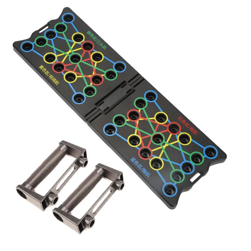 

Портативный многофункциональный комплект для отжимания с ручками, складное фитнес-оборудование для груди, живота, рук и спины