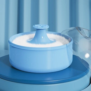 Soffio per cipria per neonati Soffio per cipria cosmetico per il corpo del bambino Soffio per cipria grande e contenitore vuoto per bambini piccoli