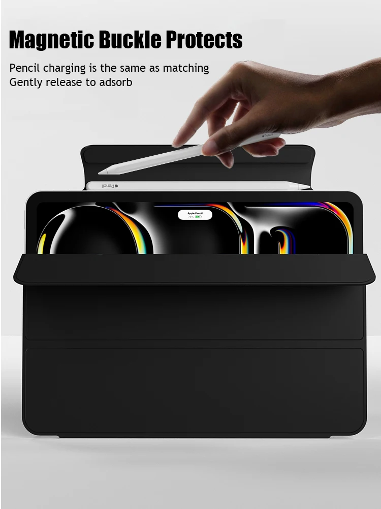 Premium Trifold Stand Tablet Case with Magnetic Attachment and Slim Design