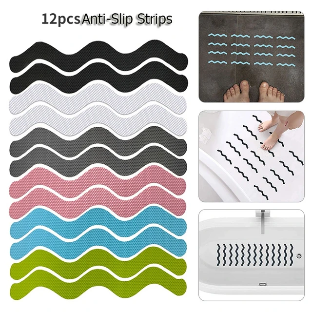 12pcs Anti Slip Sticker Shell Shaped Anti-slip Strips Self-Adhesive Shower  Stickers Safety Tape PEVA Non Slip Bathtub Bathroom - AliExpress