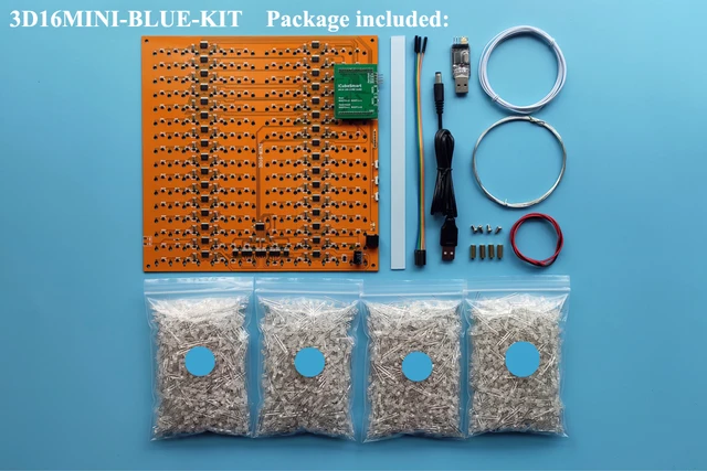 Led Cube 16x16x16 | Diy Cube | Cube Led Light Kit | Soldering Project - - Aliexpress