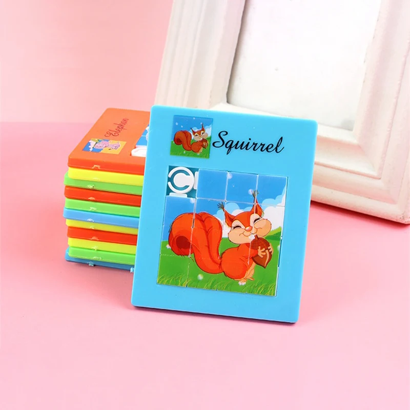 10/15PCS Huarong Road Durable Easy To Use Independent Opp Bag Kids Toys Piggy Puzzle Small And Convenient Colorful Plastic