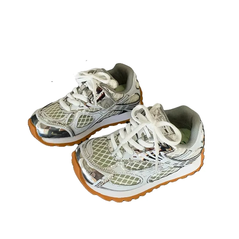 Summer Boys Girls Breathable Hollow Orbit Metallic Sneaker Toddler Kid Casual Fashion Shoe Child Tenis Sports Walking Shoes sports shoes kids sneakers kids shoes kids sports shoes