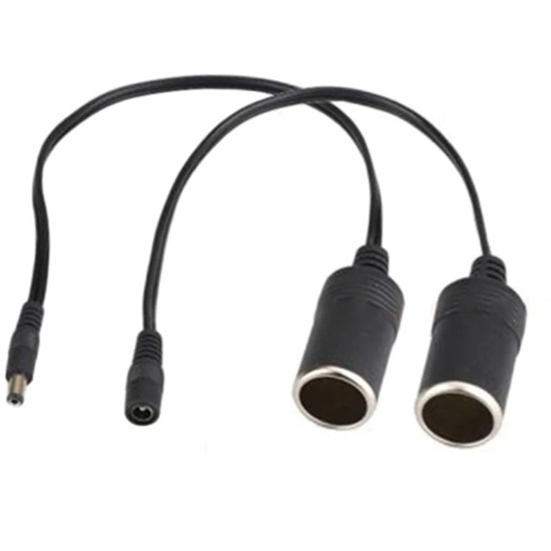 Halokny Adattatore Presa Accendisigari Auto 12V/24V Femmina Con Cavo 30cm, Per Ricambi E Riparazioni Fai-da-te
