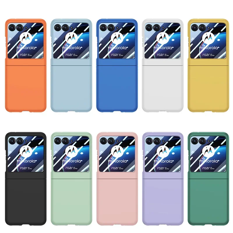 Ultrathin Skin Feel Candy Color Flip Case with Film Protection