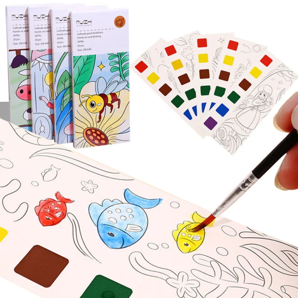 Hand-painted Color Paint 12-color DIY Solid Watercolor Paint Set Arts And  Crafts for Kids Ages 8-12 Boys Fun