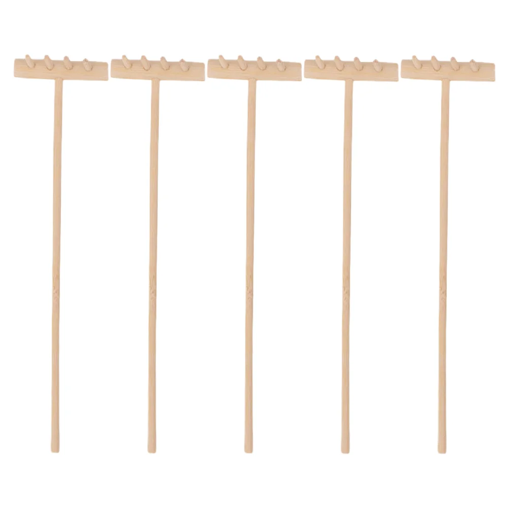 

5 шт. игровой набор, аксессуары, Песочная настольная подставка, миниатюрные грабли, инструмент дзен, садовые грабли, Инструменты для декорирования, настольная подставка для